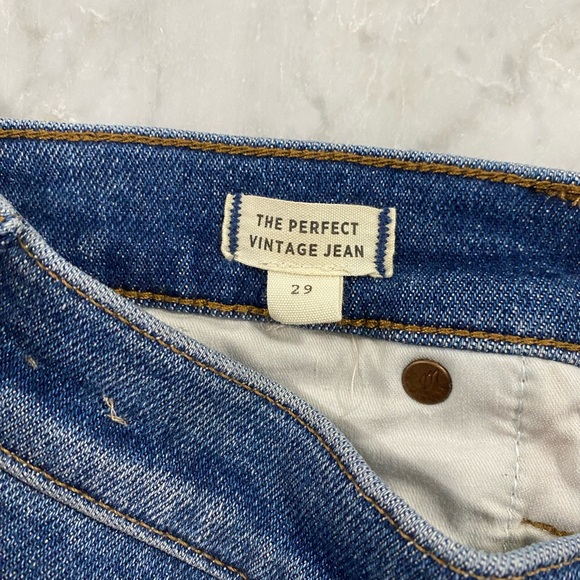 Madewell size 29 Perfect Vintage Jean- Medium Wash - Picture 8 of 8
